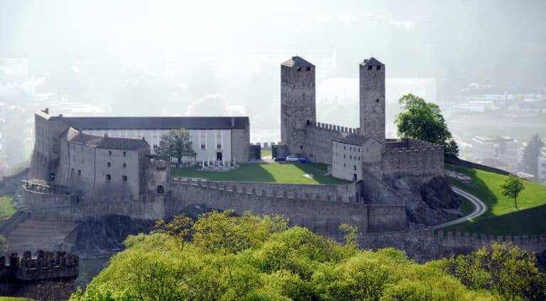 Three Castles of Bellinzona UNESCO World Heritage site in Switzerland